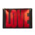 Large LOVE Zip Up Pouch, front view